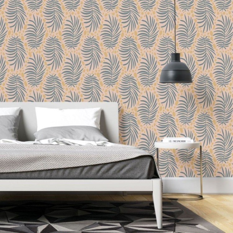 Papel de Parede Adesivo Folhas Tropicais N019007