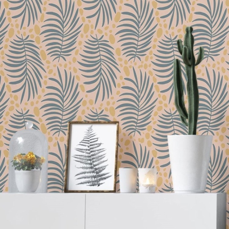 Papel de Parede Adesivo Folhas Tropicais N019007