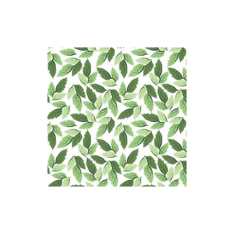 Papel de Parede Adesivo Folhas Verdes 542