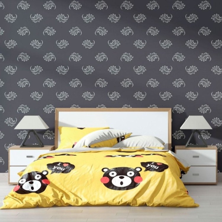 Papel de Parede Adesivo Folhas Vintage N012141