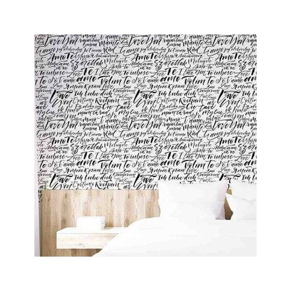 Papel de Parede Adesivo Frases Romance 152193864