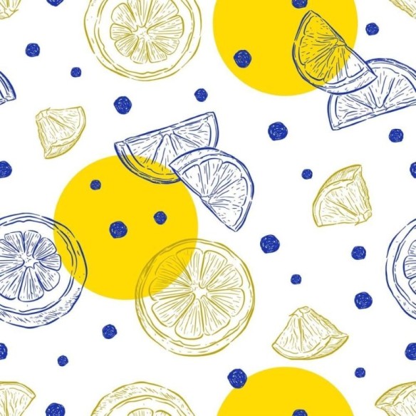 Papel de Parede Adesivo fritas fresh Lenon
 N014060