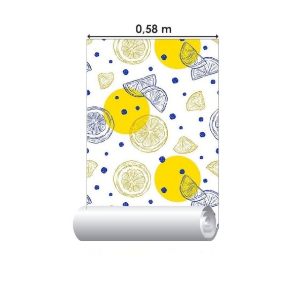 Papel de Parede Adesivo fritas fresh Lenon
 N014060