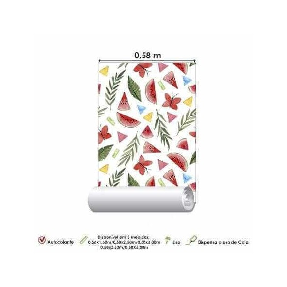 Papel de Parede Adesivo Frutas  101100