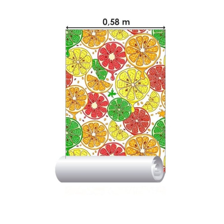 Papel de Parede Adesivo Frutas Cítricas N013060