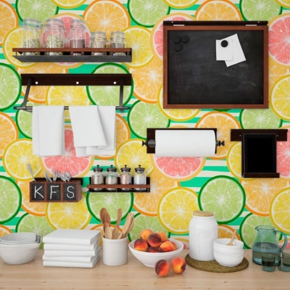 Papel de Parede Adesivo Frutas Cítricas N013191