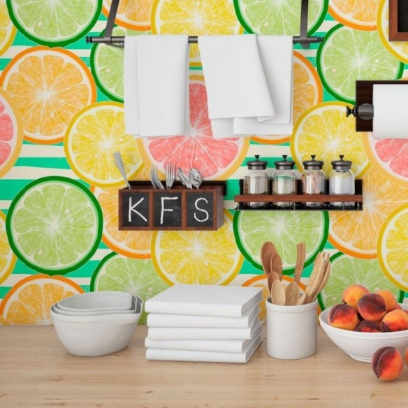 Papel de Parede Adesivo Frutas Cítricas N013191