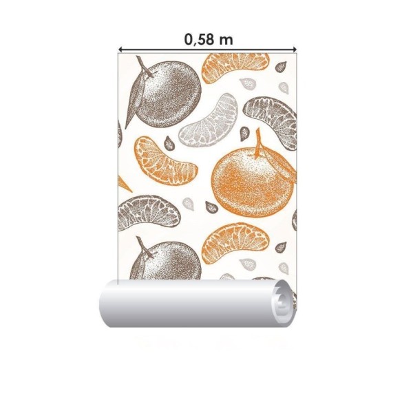 Papel de Parede Adesivo Frutas Cítricas N015083