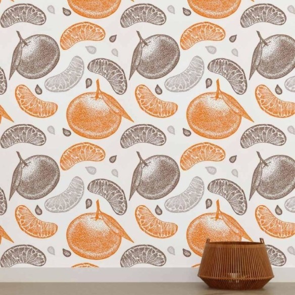 Papel de Parede Adesivo Frutas Cítricas N015083