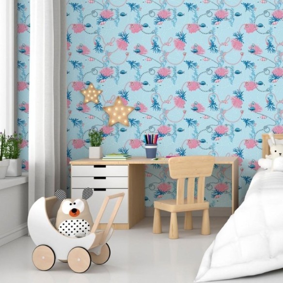 Papel de Parede Adesivo Fundo do Mar N015032