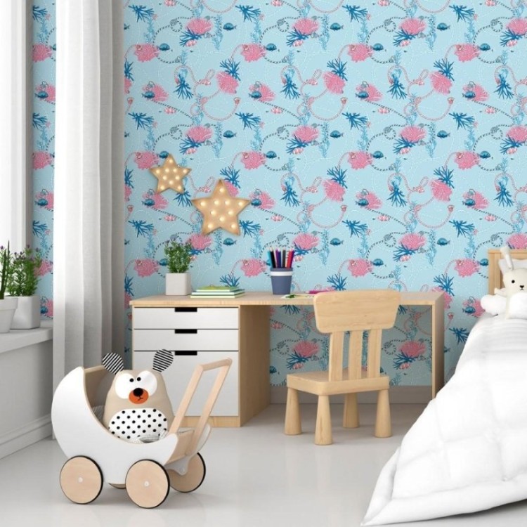 Papel de Parede Adesivo Fundo do Mar N015032
