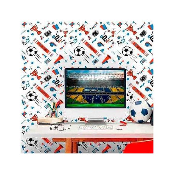 Papel de Parede Adesivo Futebol  1064483615