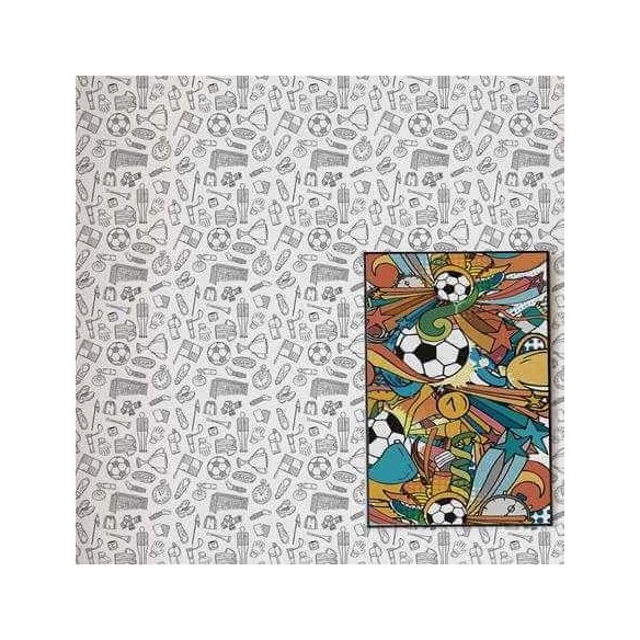 Papel de Parede Adesivo Futebol Desenho 403971292