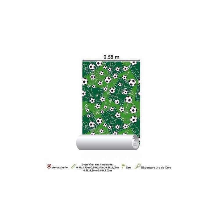 Papel de Parede Adesivo Futebol Verde 160280435