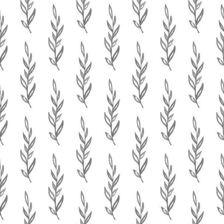 Papel de Parede Adesivo Galho Preto e Branco...