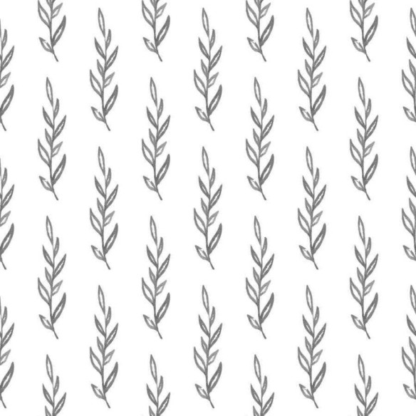 Papel de Parede Adesivo Galho Preto e Branco N06144
