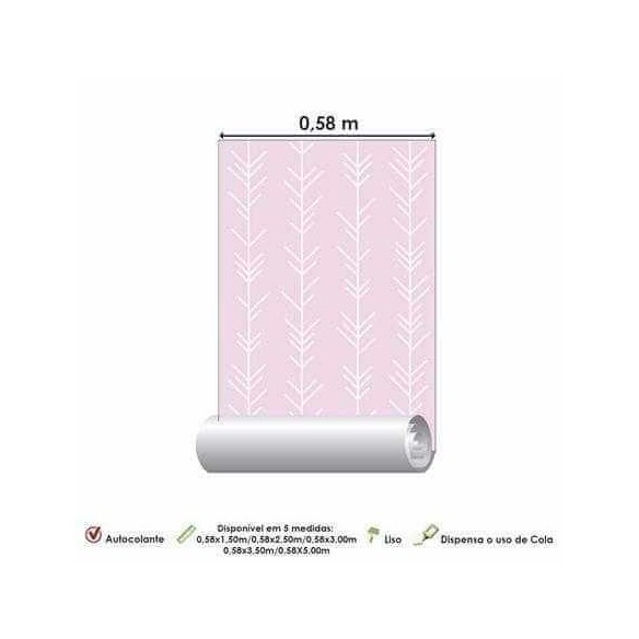Papel de Parede Adesivo Galhos Bebê 199911