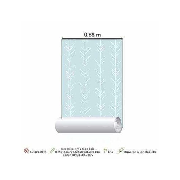 Papel de Parede Adesivo Galhos Bebê 227019