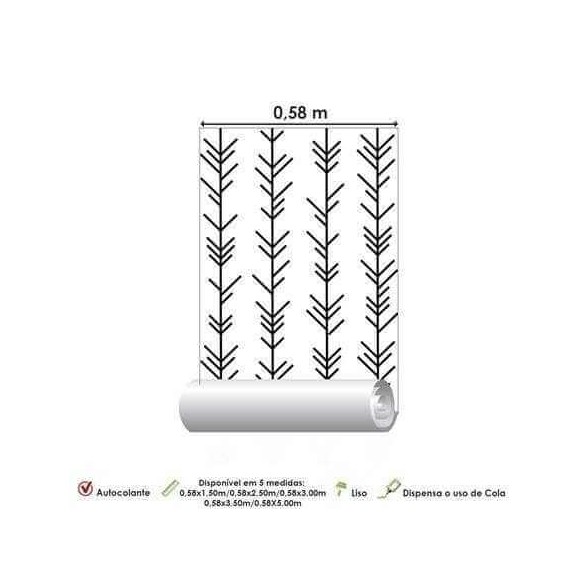Papel de Parede Adesivo Galhos Bebê PB 150289