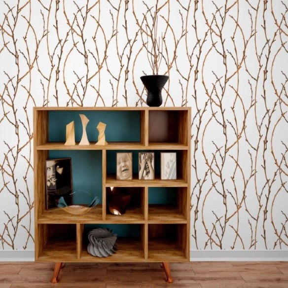 Papel de Parede Adesivo Galhos N013284