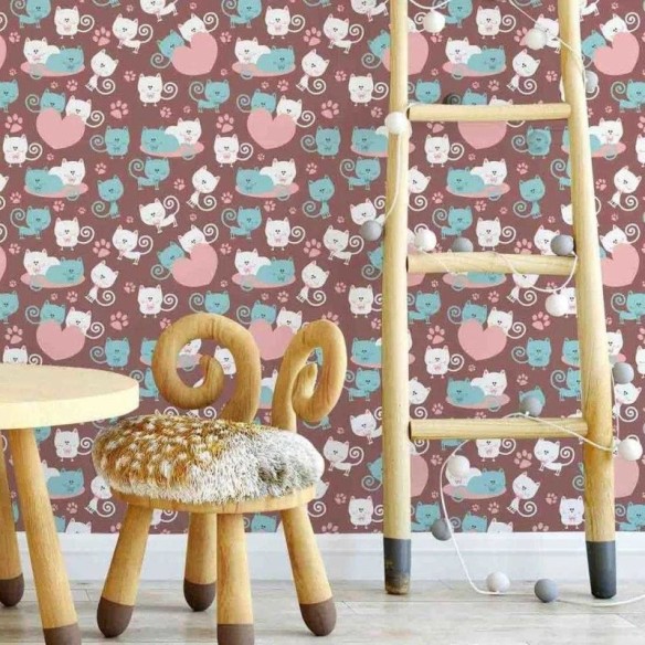 Papel de Parede Adesivo Gatinhos 120000925