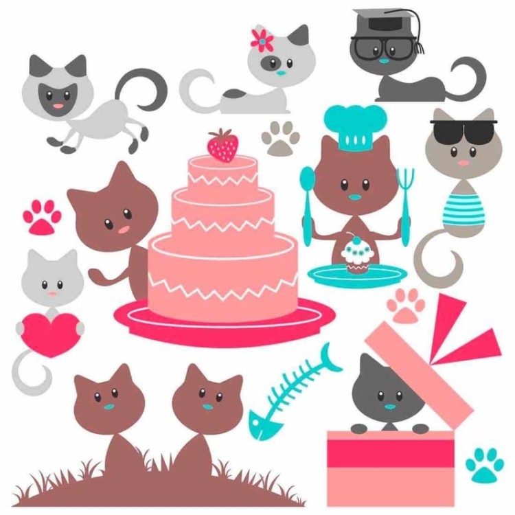 Papel de Parede Adesivo Gatinhos 133624646