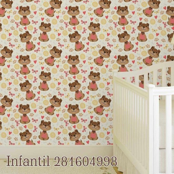 Papel de Parede Adesivo Gatinhos 281604998
