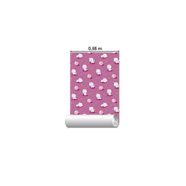 Papel de Parede Adesivo Gatinhos Branco 76877941