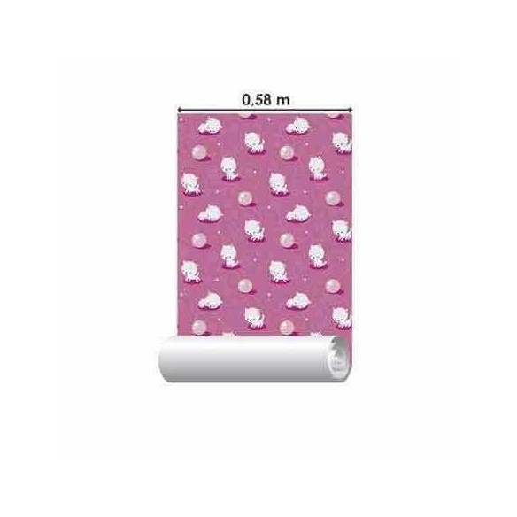 Papel de Parede Adesivo Gatinhos Branco 76877941