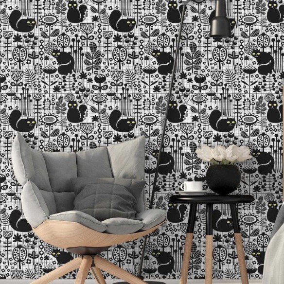 Papel de Parede Adesivo Gato Tumblr 137223413
