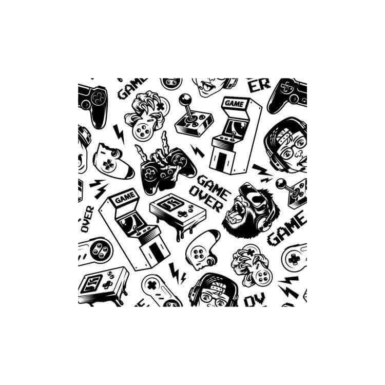 Papel De Parede Adesivo Geek Game 2076913