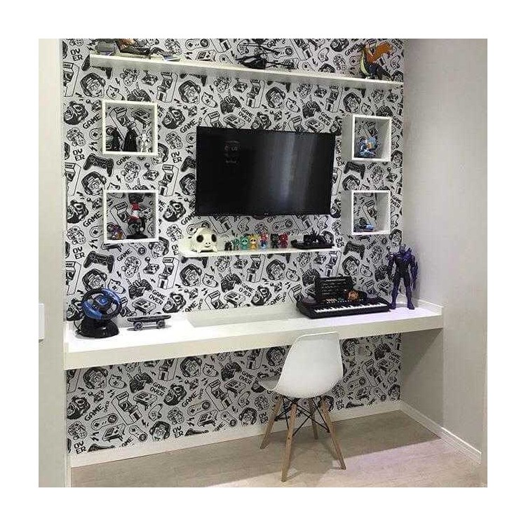 Papel De Parede Adesivo Geek Game 2076913
