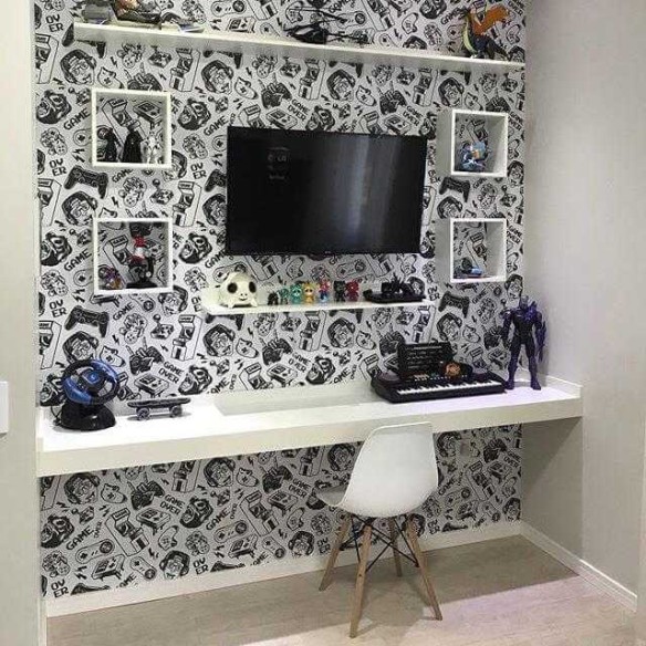 Papel De Parede Adesivo Geek Game 2076913