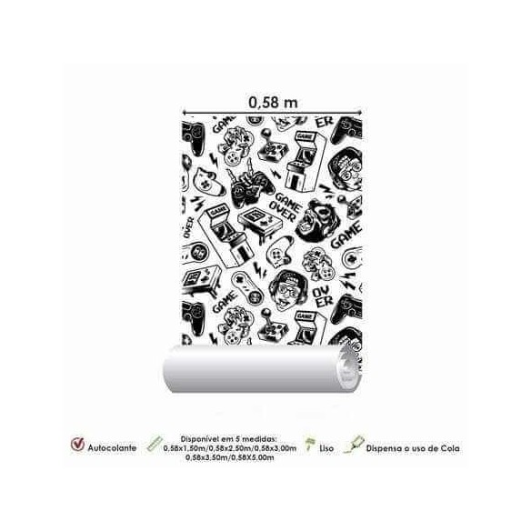 Papel De Parede Adesivo Geek Game 2076913