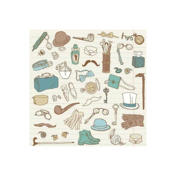 Papel de Parede Adesivo Gentleman Fashion 99192197