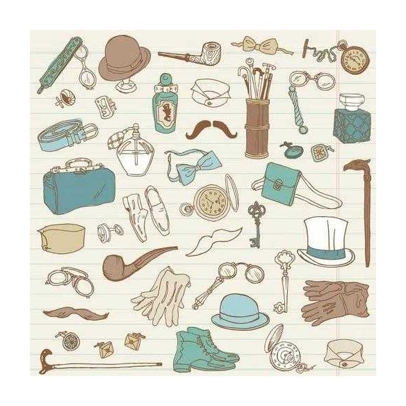 Papel de Parede Adesivo Gentleman Fashion 99192197