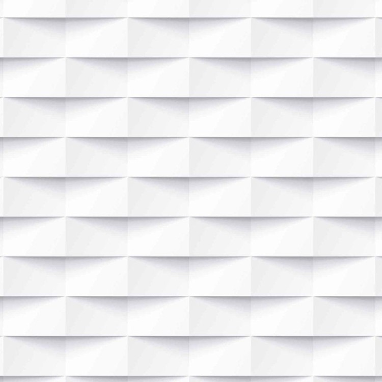Papel de Parede Adesivo Geometrico 3d branco...