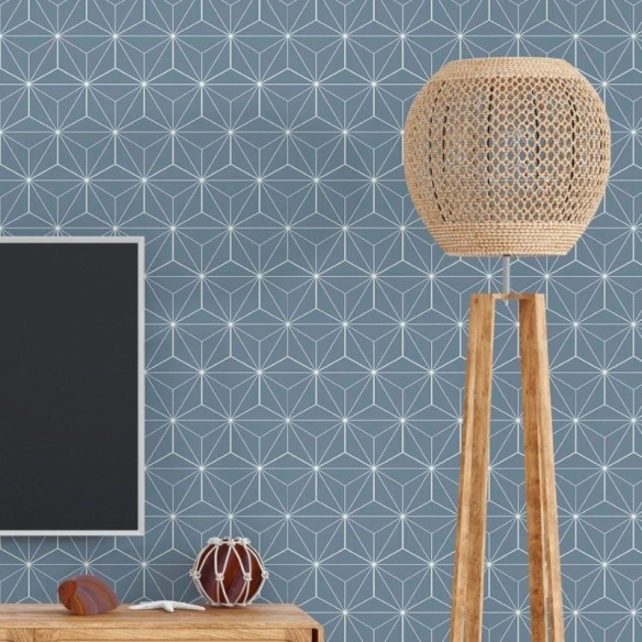 Papel de Parede Adesivo Geométrico 3D Cube N018120