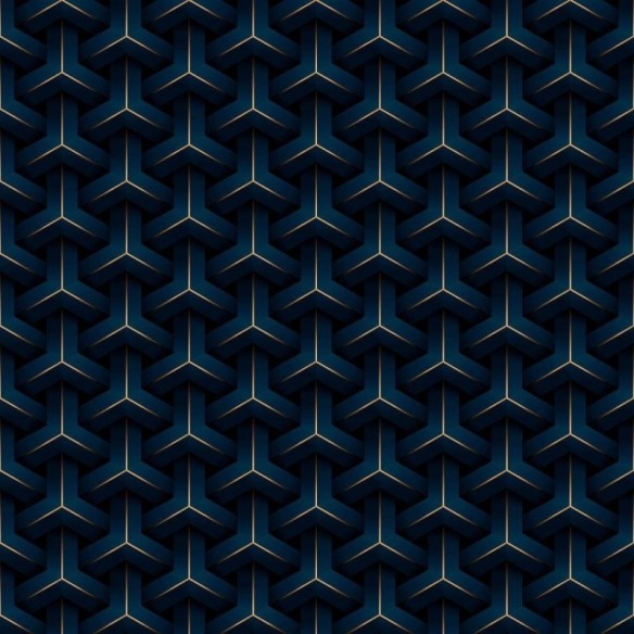 Papel de Parede Adesivo Geométrico 3D Luxury N013017