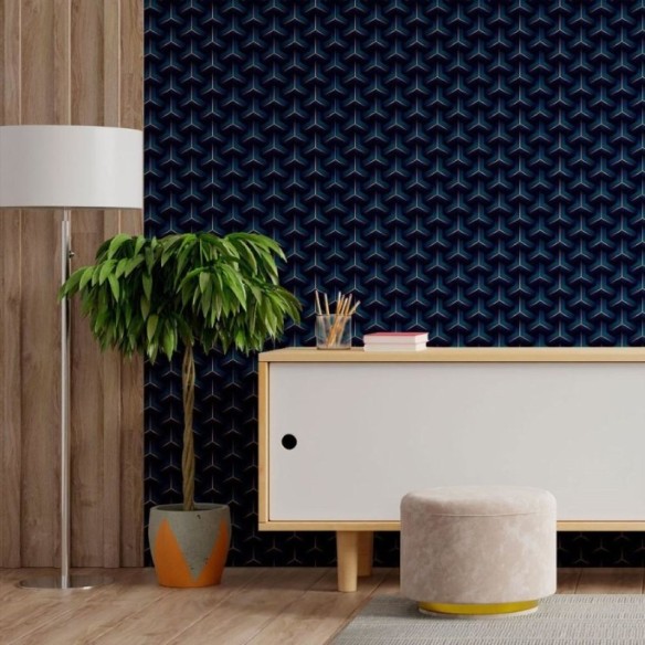 Papel de Parede Adesivo Geométrico 3D Luxury N013017