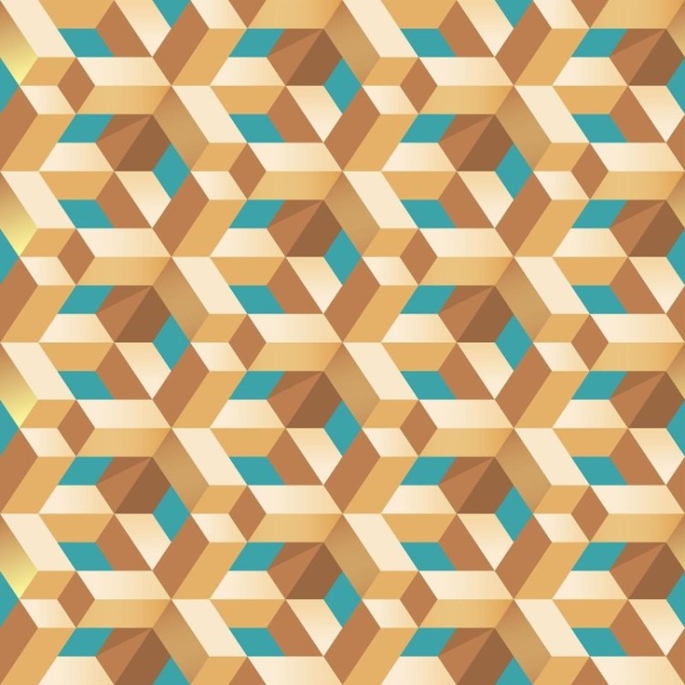 Papel de Parede Adesivo Geométrico 3D N010129