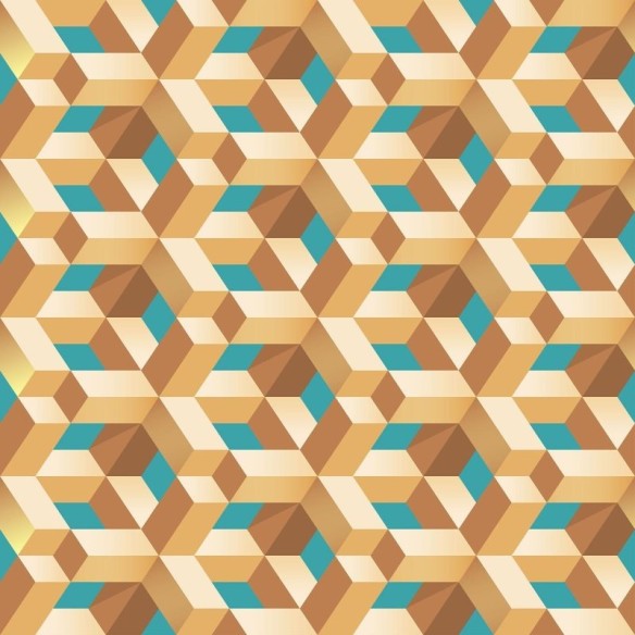 Papel de Parede Adesivo Geométrico 3D N010129