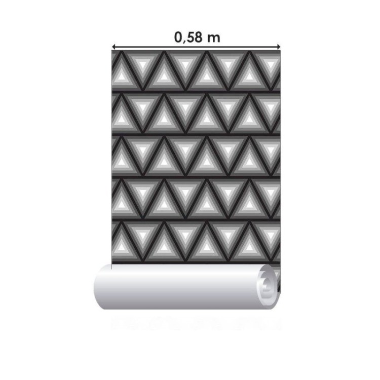 Papel de Parede Adesivo Geométrico 3D N013020