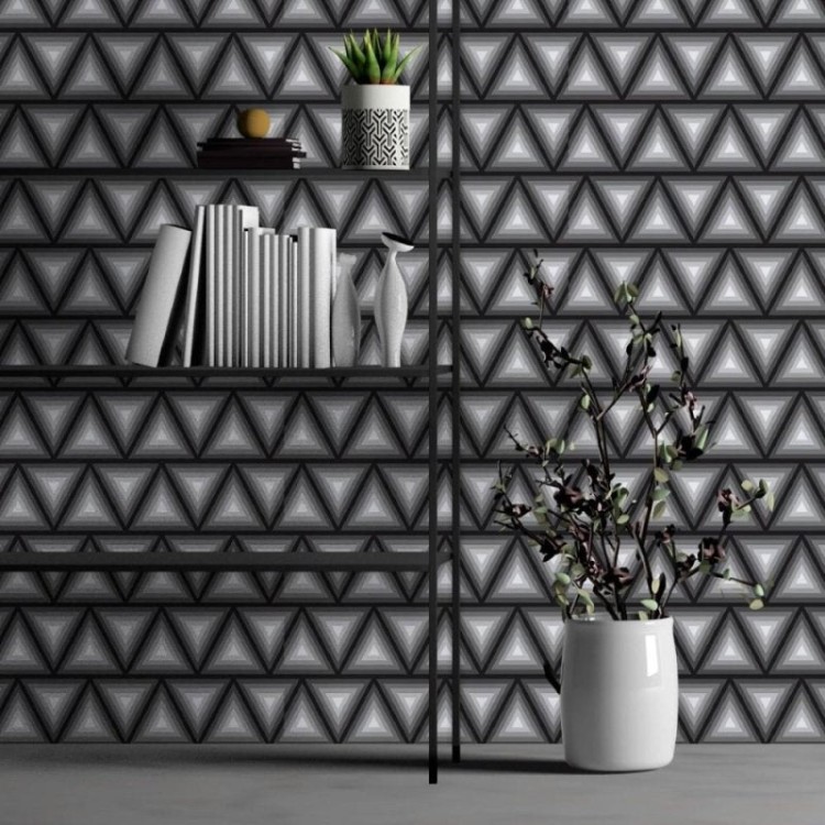 Papel de Parede Adesivo Geométrico 3D N013020