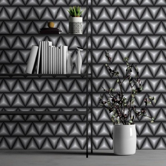 Papel de Parede Adesivo Geométrico 3D N013020