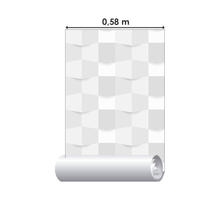 Papel de Parede Adesivo Geométrico 3D N013114
