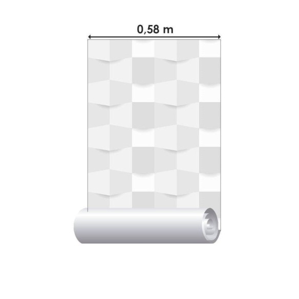 Papel de Parede Adesivo Geométrico 3D N013114