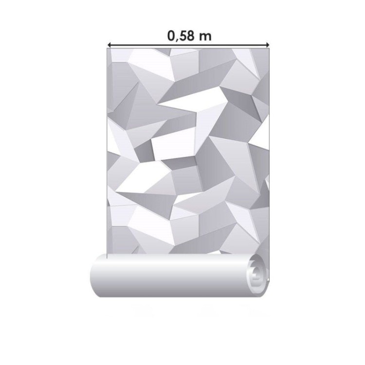 Papel de Parede Adesivo Geométrico 3D N013267