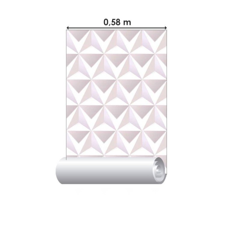 Papel de Parede Adesivo geométrico 3d N014061