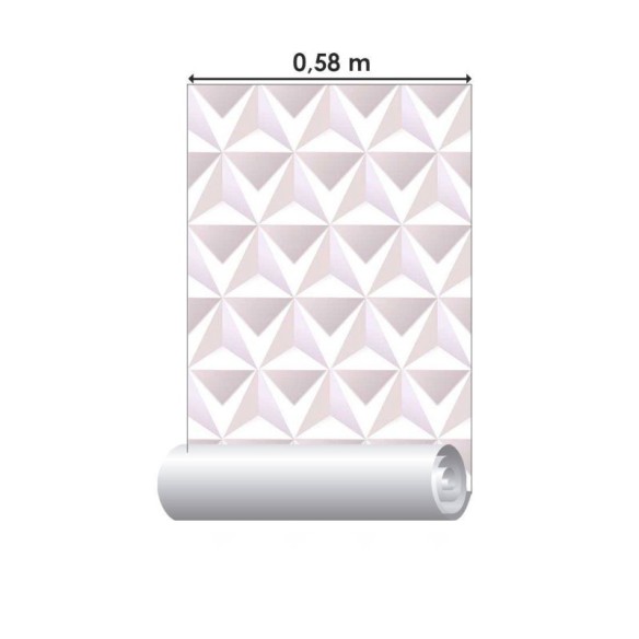 Papel de Parede Adesivo geométrico 3d N014061